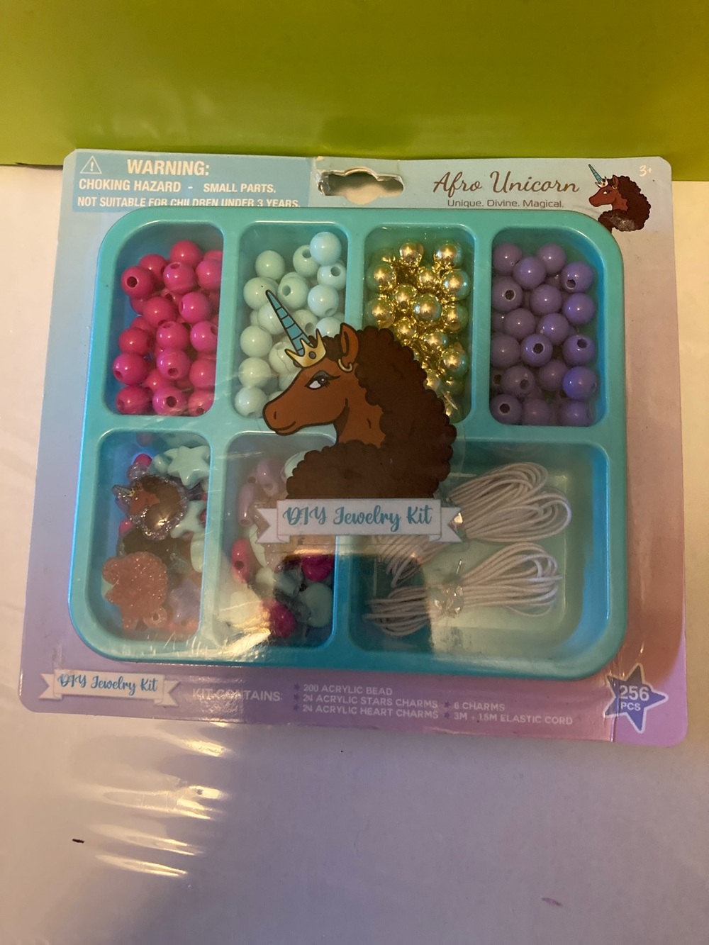 Kids DIY Jewelry Kit - Pink, Purple, Light Blue, Gold